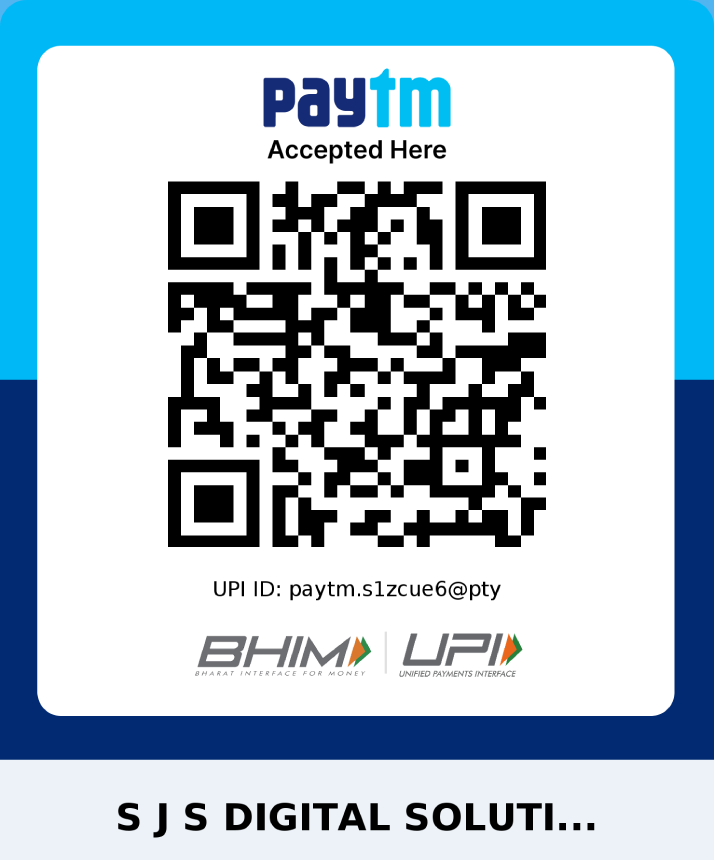 Paytm QR - SJS Digital Services